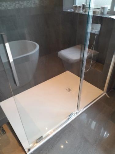 With 'Armano' slider shower screen door